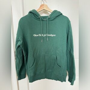 New York Or Nowhere Signature hoodie size S Pine Green perfect condition